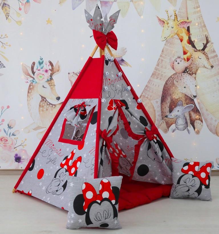 Вигвам для девочки Бон Бон Minnie style из текстиля 115x115 см (2001836245)