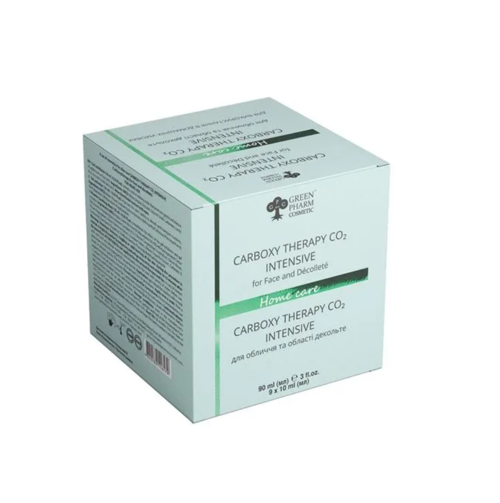 Карбокситерапія для обличчя та зони декольте Green Pharm Cosmetic Carboxy Therapy CO2 Intensive For Face And Decollete 9x10 мл Карбокситерапія для обличчя та зони декольте Green Pharm Cosmetic Carboxy Therapy CO2 Intensive For Face And Decollete 9x10 мл