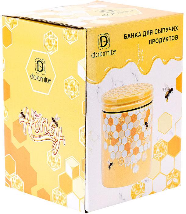 Банка керамічна Sweet Honey 650 мл для сипучих продуктів Жовтий (BD-DM793-HN) - фото 2 Банка керамічна Sweet Honey 650 мл для сипучих продуктів Жовтий (BD-DM793-HN) - фото 2