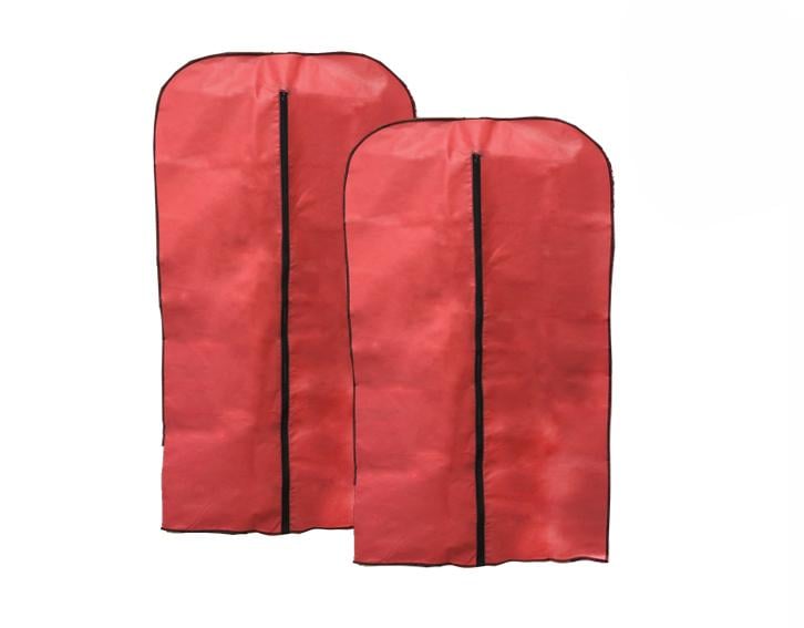 Набор чехлов для одежды 2 шт. 60х90/60х140 см Красный (2860399)