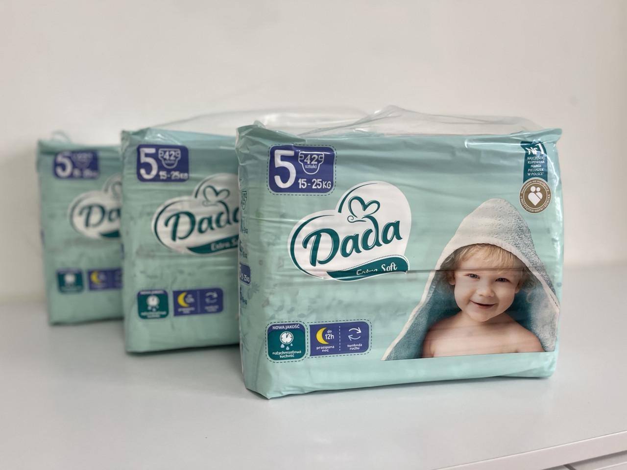 Підгузки Dada Extra Soft 5 Junior 15-25 кг 126 шт. (2002091840) - фото 1