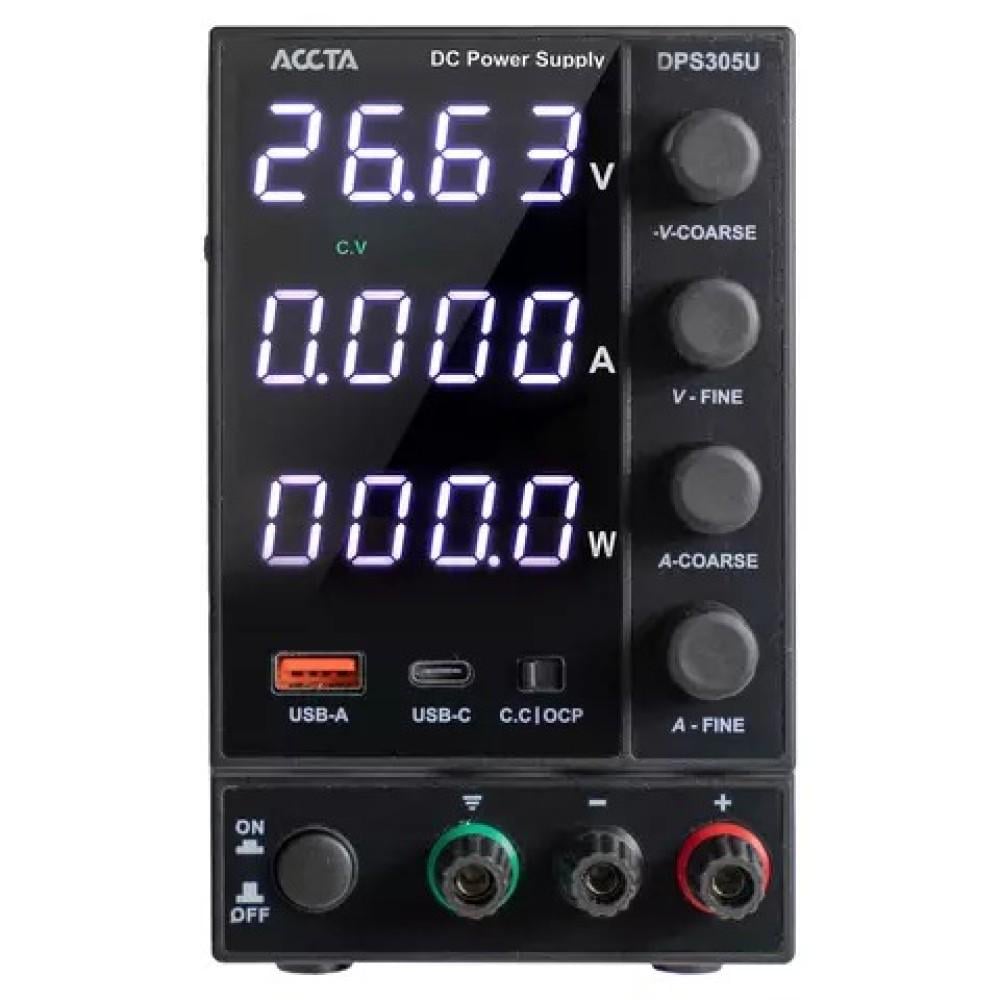 Блок питания лабораторный Accta DPS-305U (8-22-52113) Блок питания лабораторный Accta DPS-305U (8-22-52113)