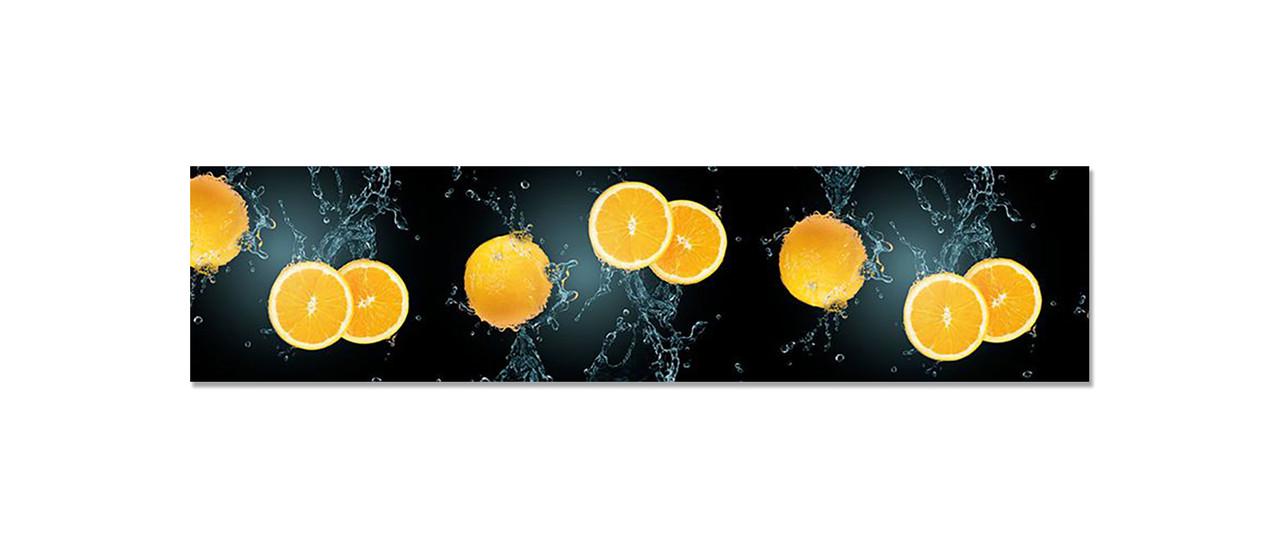 Кухонный фартук Апельсины из самоклеющейся виниловой пленки 60х250 см Черный Кухонный фартук Апельсины из самоклеющейся виниловой пленки 60х250 см Черный