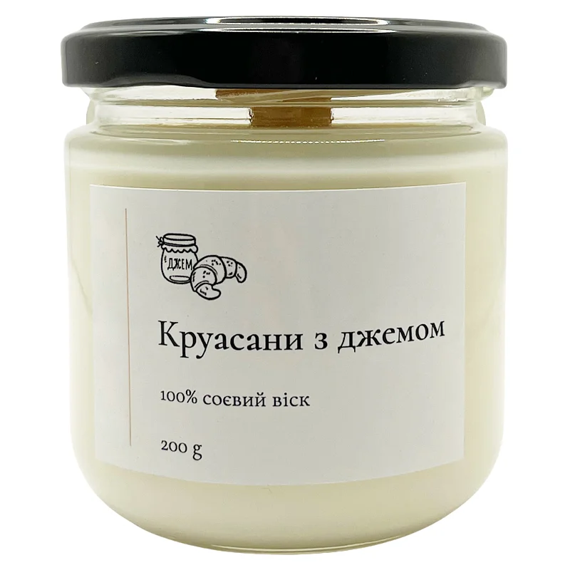 Свеча с деревянным фитилем Круасаны с джемом 200 г