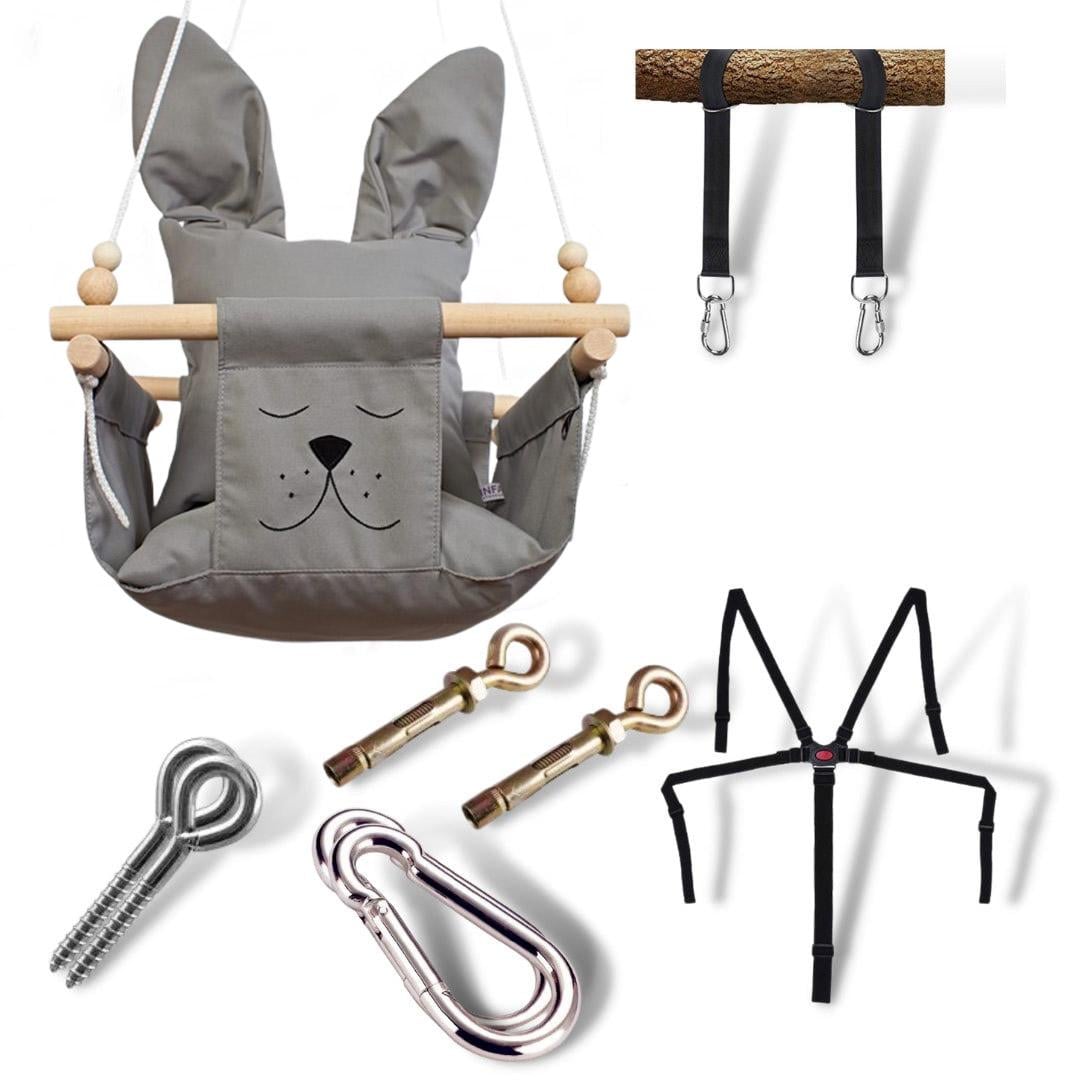 Детская качеля Infancy Ушастая Серый (9667393) Детская качеля Infancy Ушастая Серый (9667393)