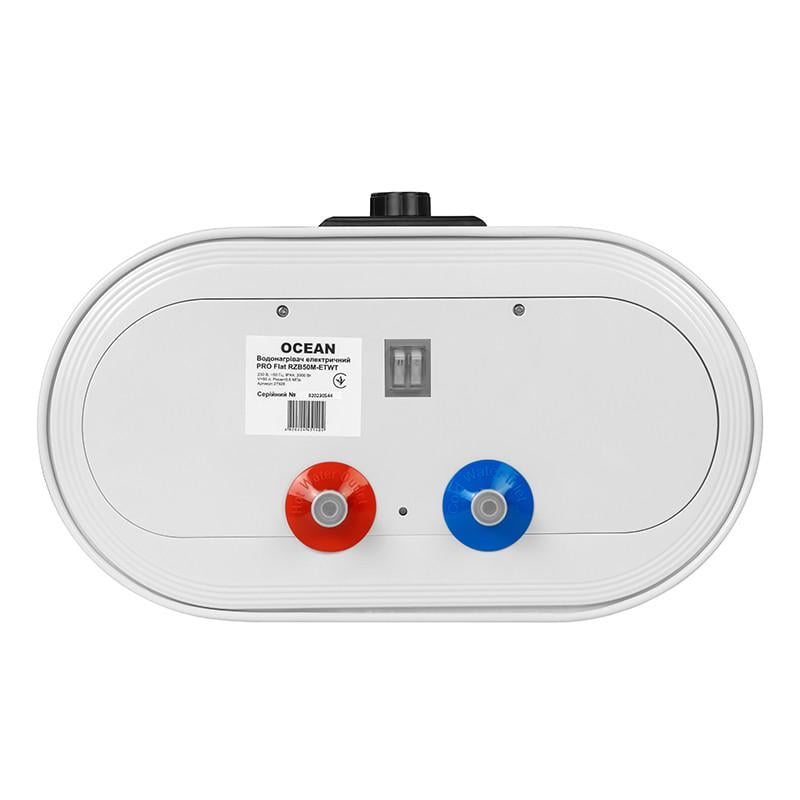 Бойлер Ocean FLAT 50 л 2,0 КВт эмалированный бак мокрый ТЭН - фото 6