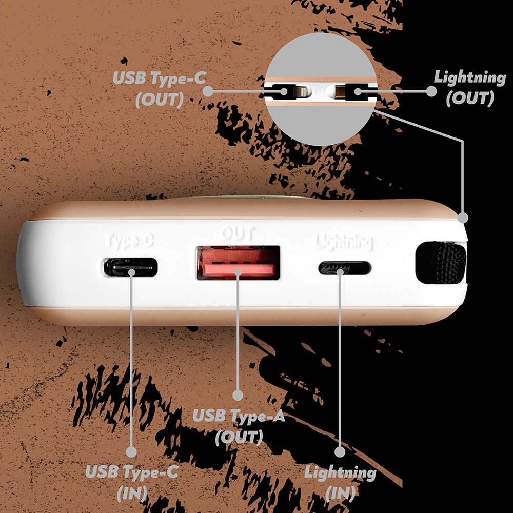 Повербанк Andowl Q-CD225 быстрая зарядка/переходник для роутера 15000 mAh QC3.0 22,5 W Розовый (0a389425) - фото 5