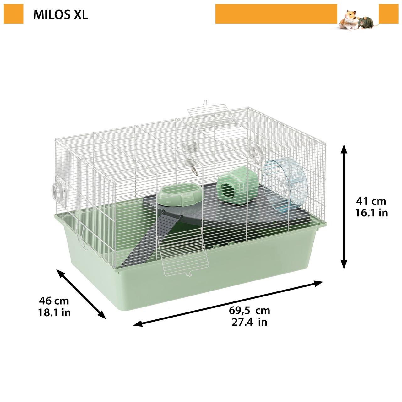Клетка для мышей и хомяков MILOS XL 69,5x46xh 41 см (A-038017) - фото 3 Клетка для мышей и хомяков MILOS XL 69,5x46xh 41 см (A-038017) - фото 3