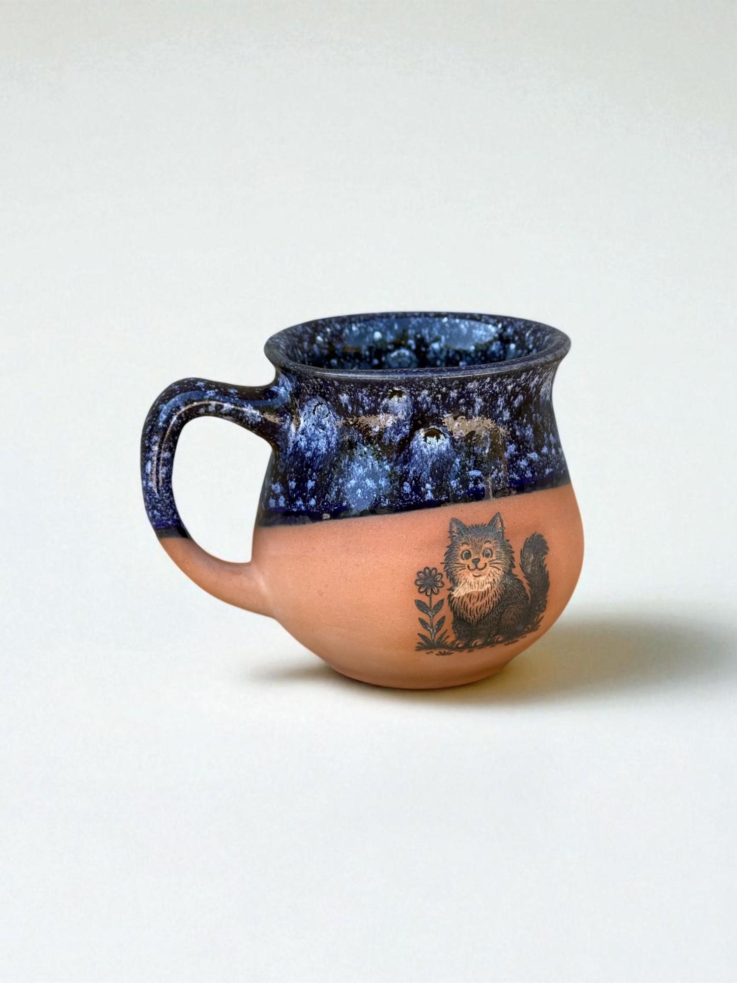 Чашка ручной работы "Котик" 450 мл (28833639) - фото 6