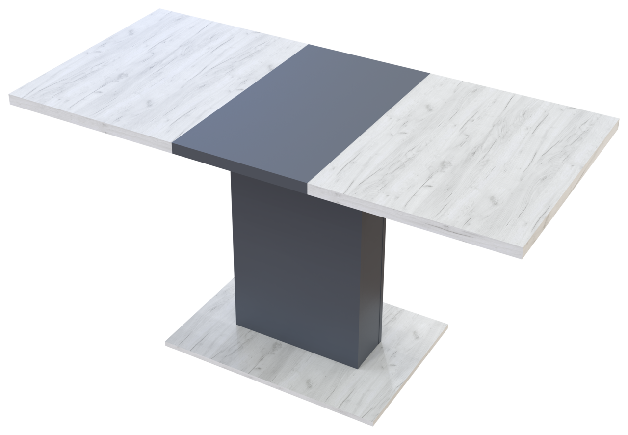 Стол обеденный Doros Бостон 150х70х79 см Дуб Крафт Белый/Графит (81339368) - фото 6