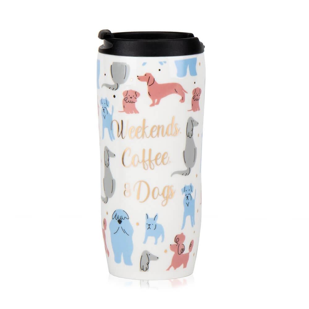 Термокружка Elisey Cats and dogs 500 мл Белый пес (8934-004)