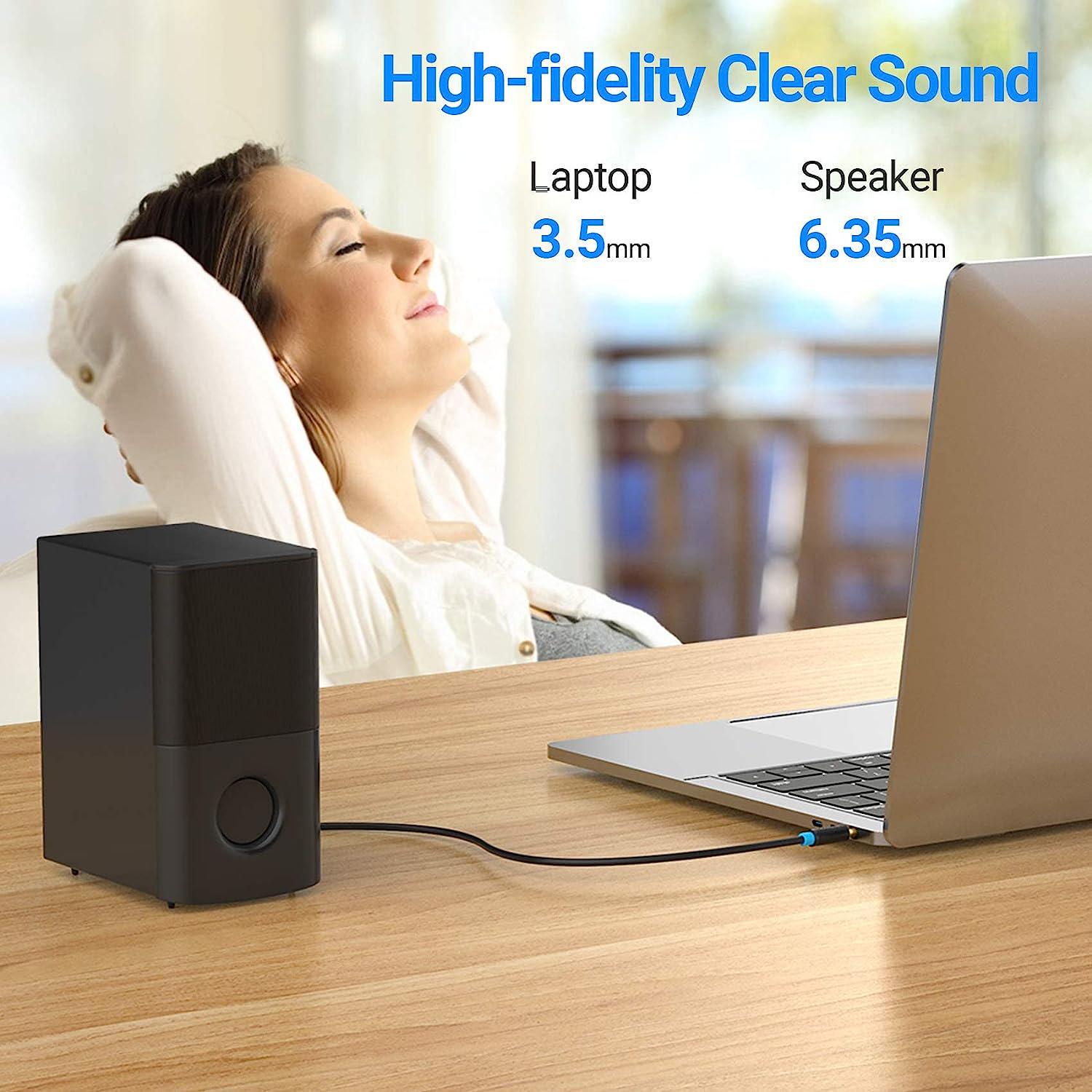 Кабель Vention 6.5 мм Jack-3.5 мм minijack HiFi стерео AUX на 6.35 мм TRS 3 м Чорний (BABBI) - фото 3 Кабель Vention 6.5 мм Jack-3.5 мм minijack HiFi стерео AUX на 6.35 мм TRS 3 м Чорний (BABBI) - фото 3