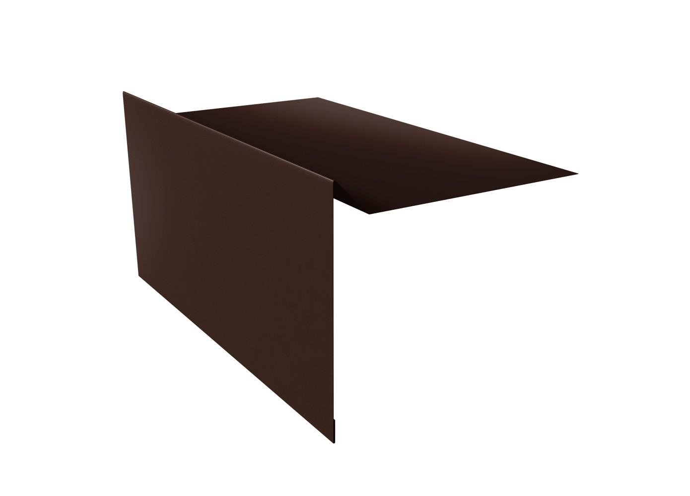 Планка ветровая SIMBUD для битумной черепицы 2 м 0,45 мм глянец RAL8017 (13468346) - фото 1