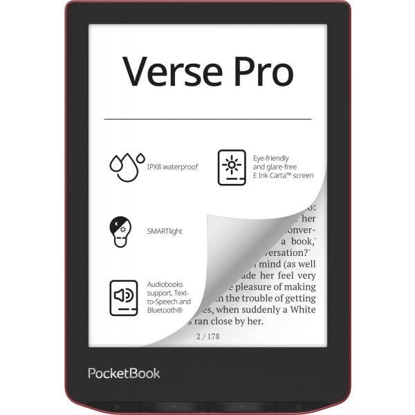 Електронна книжка PocketBook 634 PB634-3-CIS 16 Гб Red (12586835)