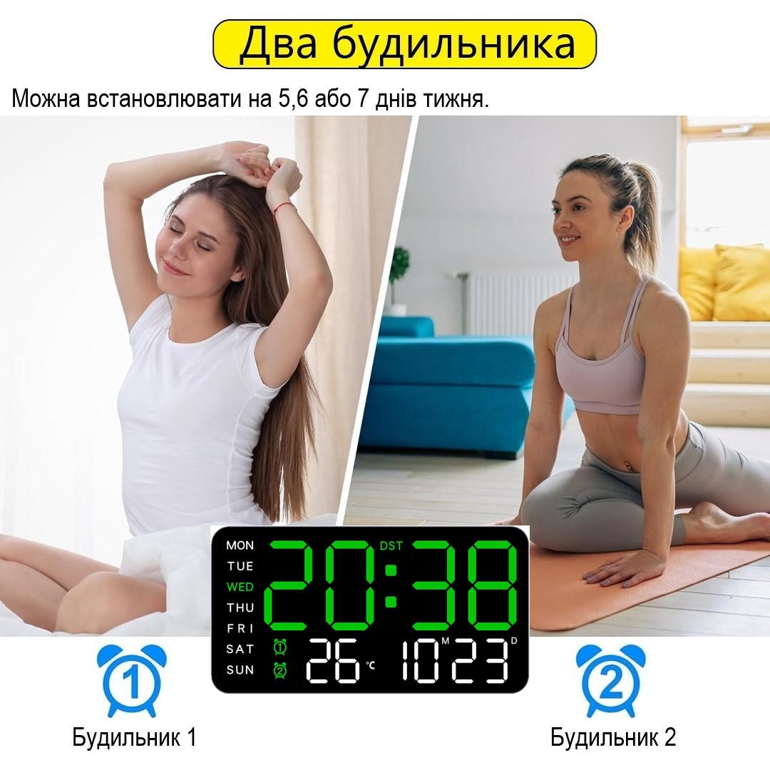 Часы настольные Mids электронные с резервным питанием/термометром/календарем (659G) - фото 6 Часы настольные Mids электронные с резервным питанием/термометром/календарем (659G) - фото 6