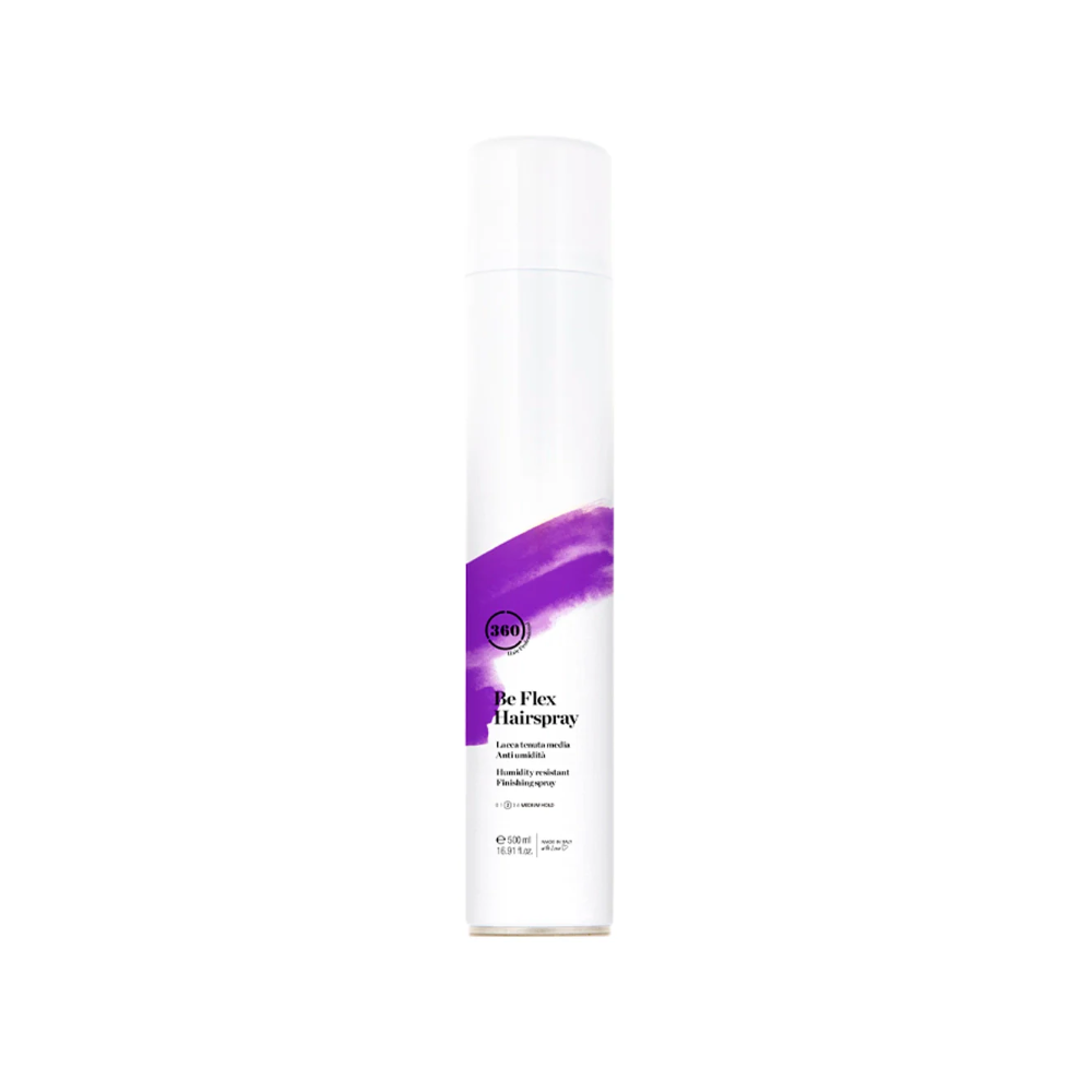 Лак середньої фіксації для укладання волосся 360 Be Flex Hairspray 500 мл