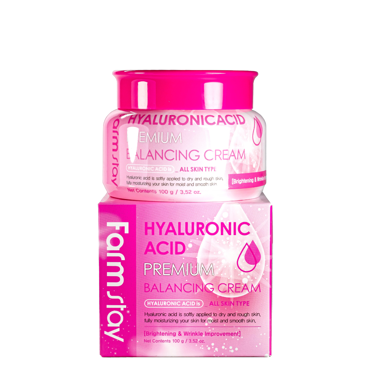 Крем для лица FarmStay Hyaluronic Acid Premium Balancing Cream увлажняющий 100 г