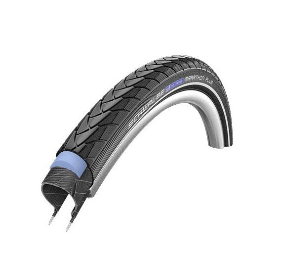 Покрышка велосипедная Schwalbe MARATHON PLUS HS440 SmartGuard B/B+RT EC 67EPI 28B 27,5"x1,5" 650x38B/40-584 (TIR-89-30)