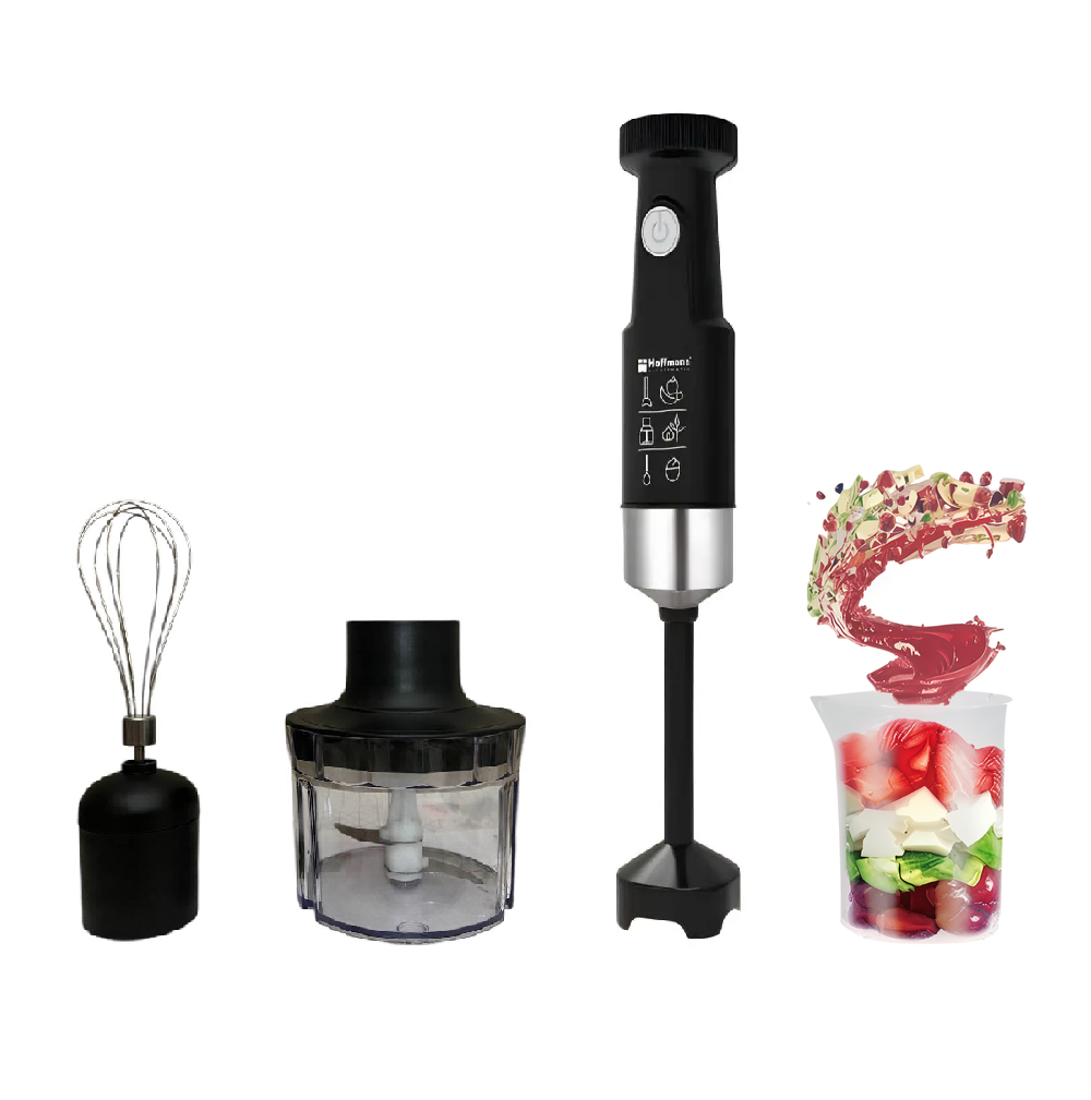Блендер погружной Hoffmans HM8042 4в1 Черный