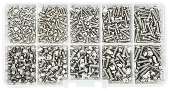 Набор винтов Spec ISO 7380-1 М2/М2,5 500 шт. (SP-0674504)