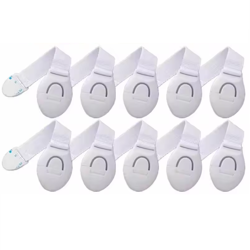 Комплект замков для детской безопасности на холодильник/микроволновку/шкафы 10 шт. Белый (R9391) Комплект замков для детской безопасности на холодильник/микроволновку/шкафы 10 шт. Белый (R9391)