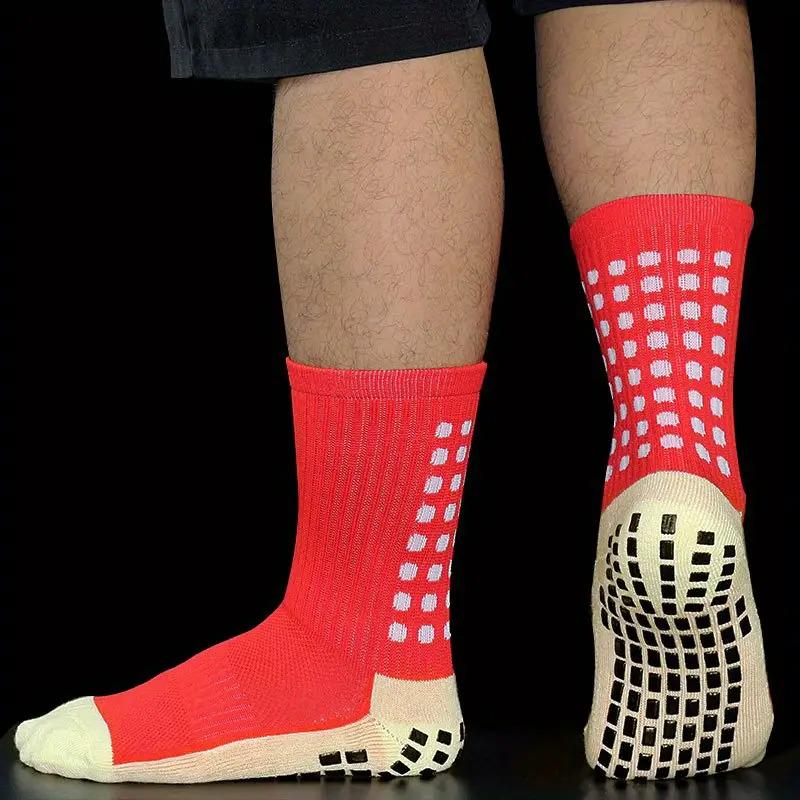 Носки футбольные игровые тренировочные спортивные с антискользящим покрытием S Красный - фото 6 Носки футбольные игровые тренировочные спортивные с антискользящим покрытием S Красный - фото 6