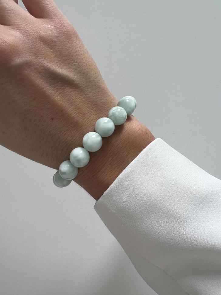 Браслет із натурального каменю ангеліт (5122) Браслет із натурального каменю ангеліт (5122)