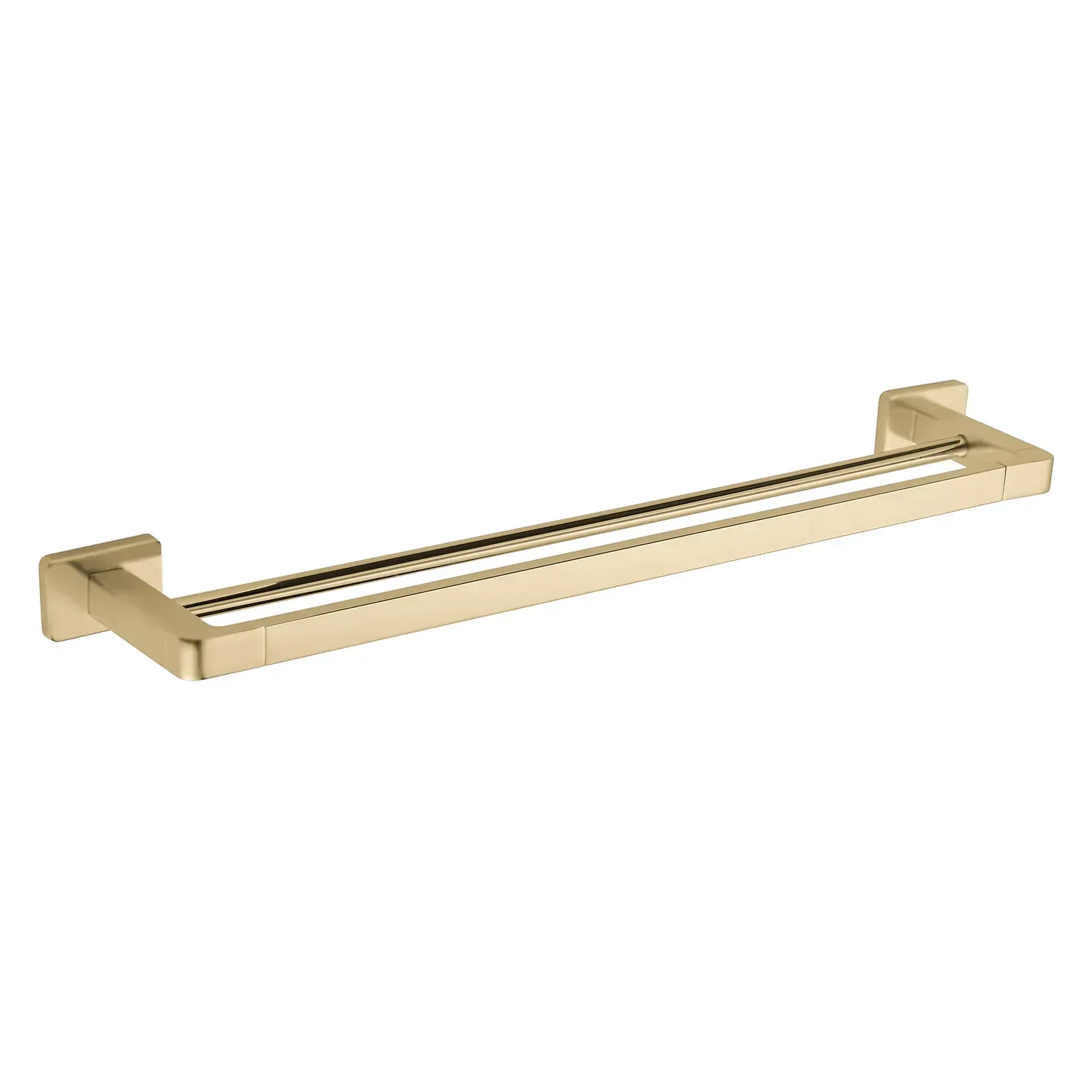 Держатель для полотенец VBI Mars двойной металл Золотой брашированный (VBI-040108BG)