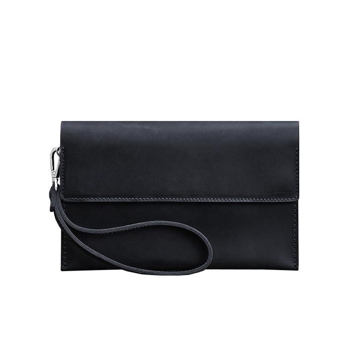 Клатч-барсетка шкіряний чоловічий 3.0 Crazy Horse Синій (A-026855)