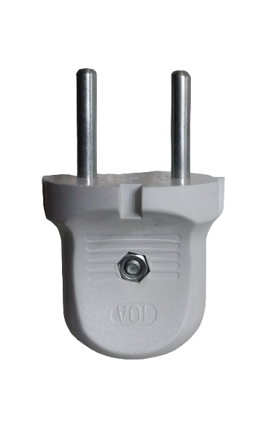 Электровилка штепсельная Колокольчик 10 А Белый (10180529)