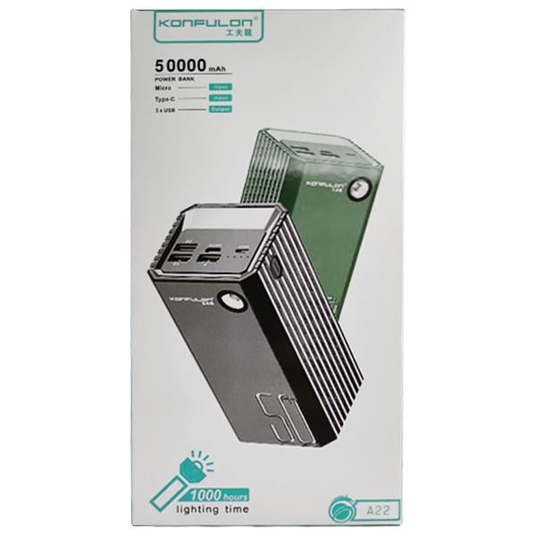 УМБ Konfulon A22 50000 mAh Green - фото 3