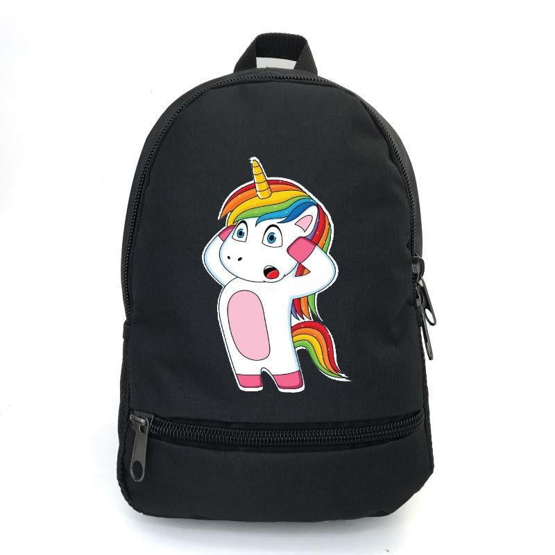 Школьный рюкзак детский Cappuccino Toys с принтом Unicorn EDN-0016 12,5 л Черный (1369989261)