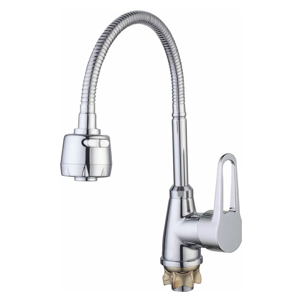 Смеситель для кухни Zegor SOP4-E045 с гибким изливом