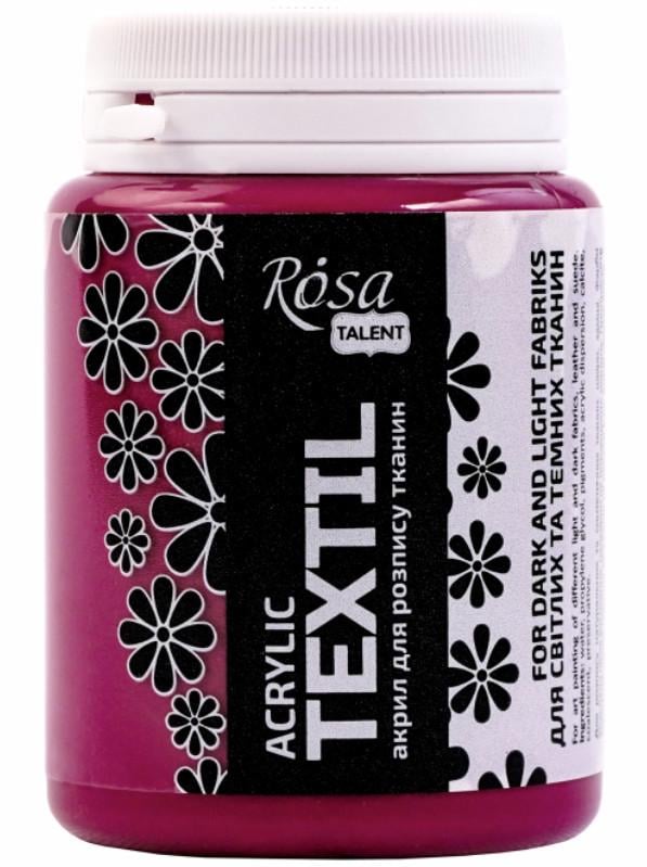 Краска акриловая для тканей ROSA Talent 80 мл Фуксия