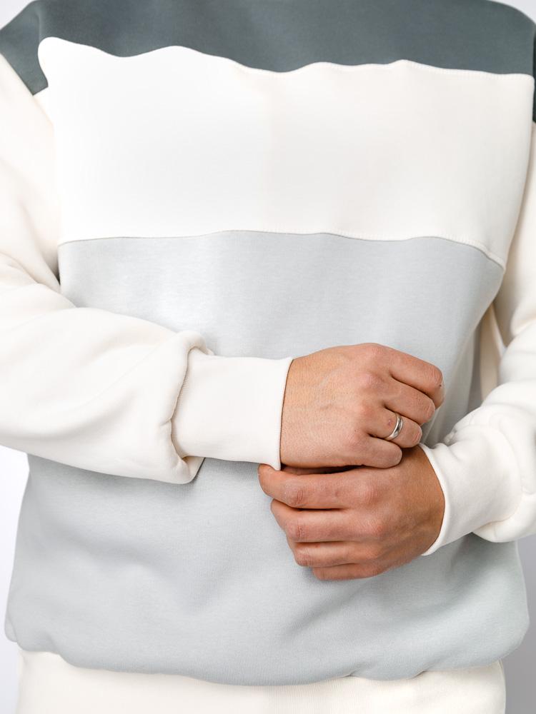 Світшот чоловічий ЦБ-00236351 р. 48 Білий (SKT000952092) - фото 2 Світшот чоловічий ЦБ-00236351 р. 48 Білий (SKT000952092) - фото 2