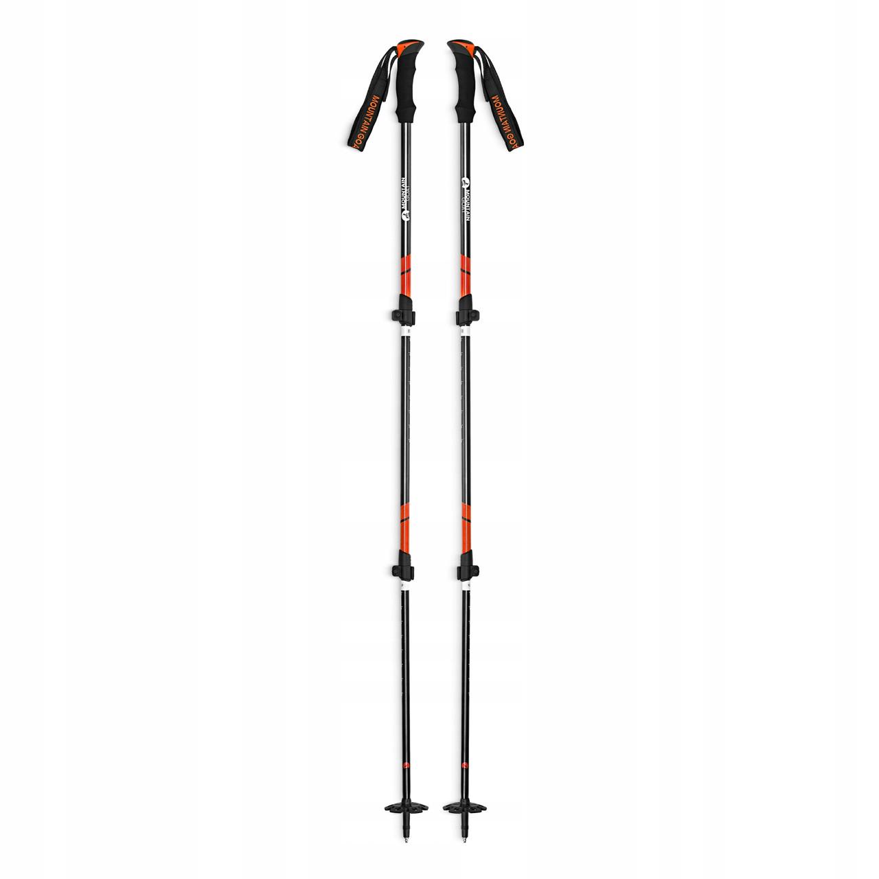 Трекінгові палиці Mountain Goat Peak+ 65-135 см Black/Orange (P-5907739318275)