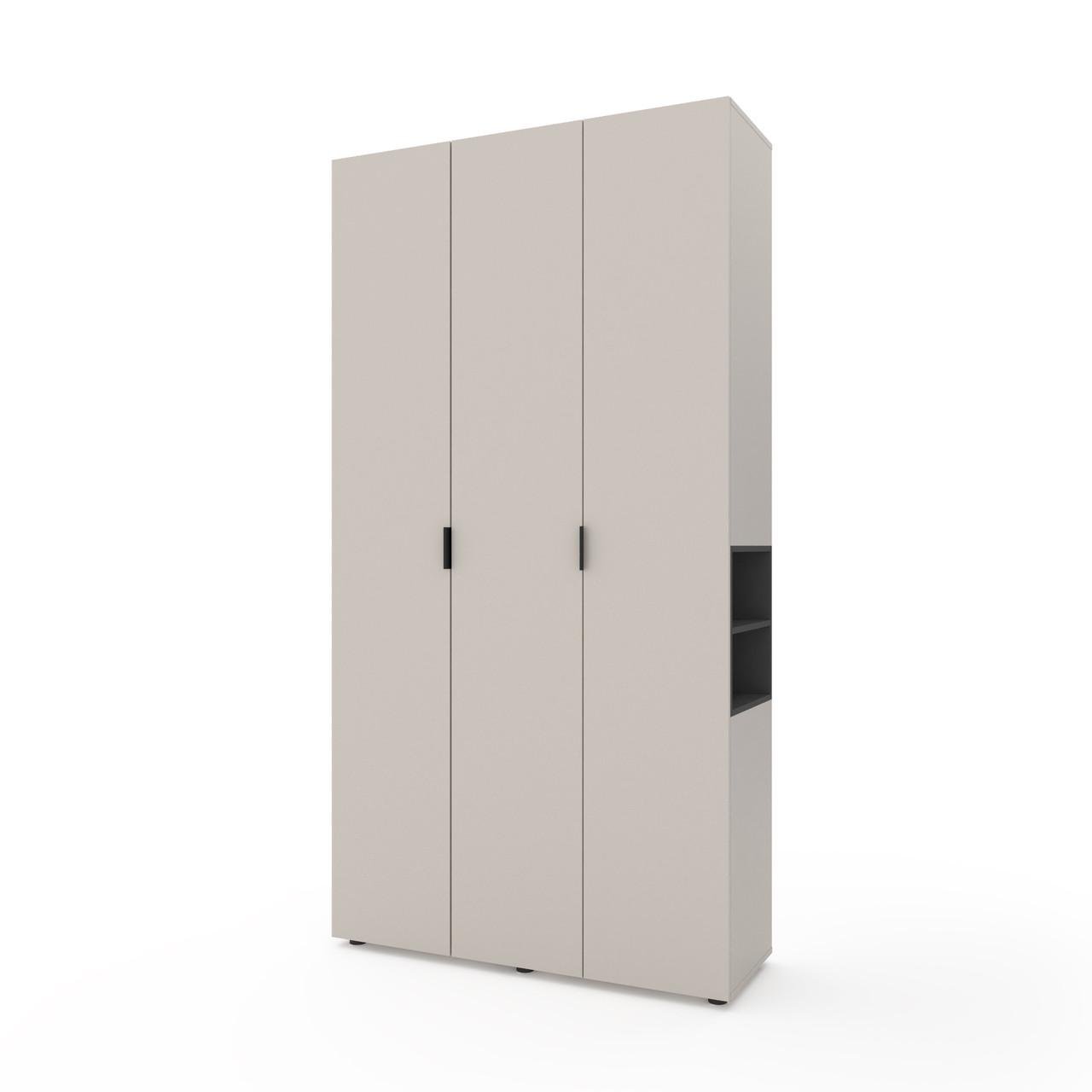 Шкаф Metkas Home A015R ЛДСП 1200x420x2300 мм Кашемир/Антрацитовый - фото 2