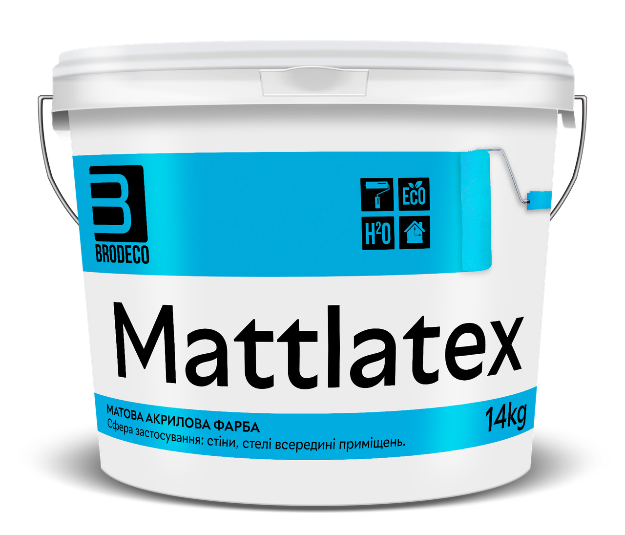 Краска акриловая интерьерная Mattlatex Brodeco 1,4 кг (23358966)