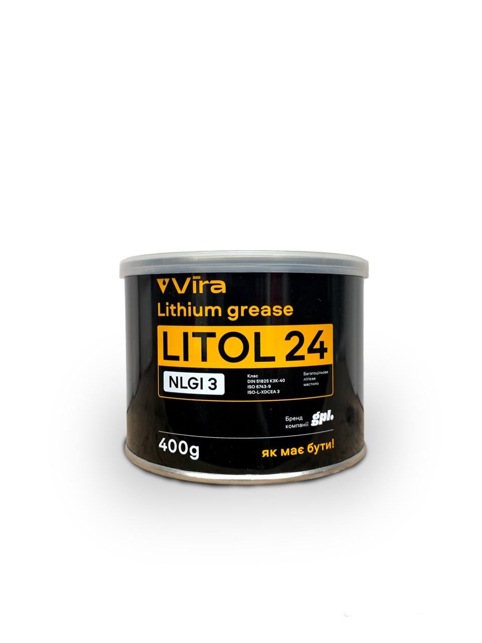 Смазка VIRA Литол-24 пластичная литиевая 400 г Коричневый (2187239023)