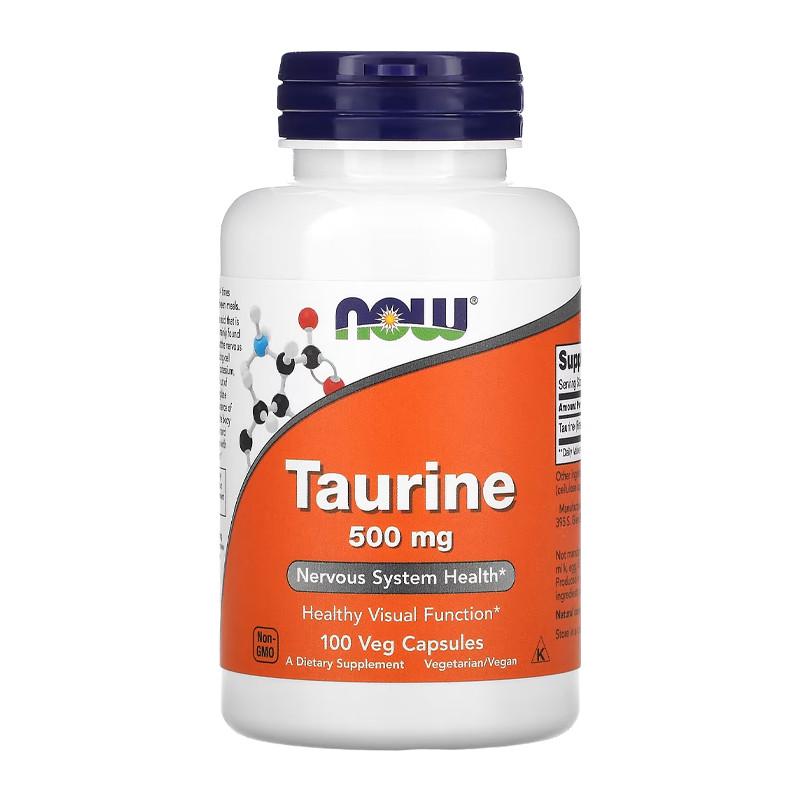 Таурин NOW Taurine 500 мг 100 капс. (06694-01)