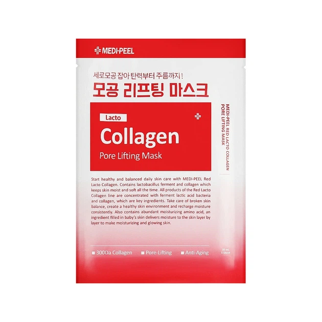 Маска для обличчя з ефектом ліфтингу MEDI-PEEL Red Lacto Collagen Pore Lifting Mask 30 мл (33777627)
