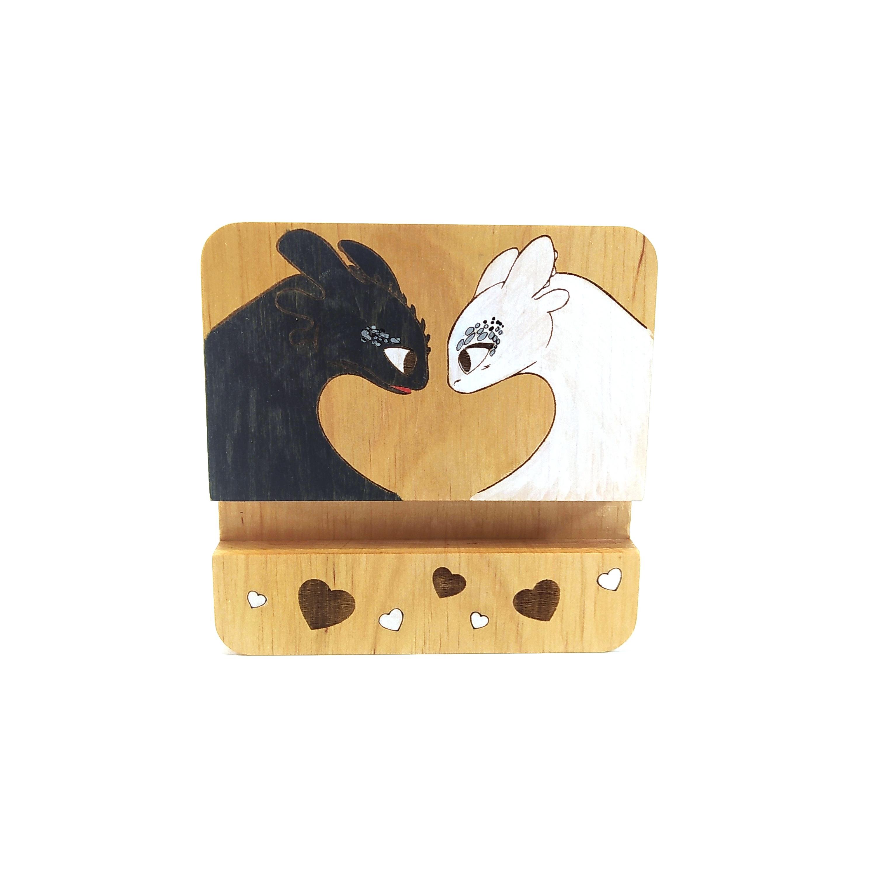 Подставка для смартфона Майстерня містера Томаса Беззубик и Ночная фурия 10х10 см