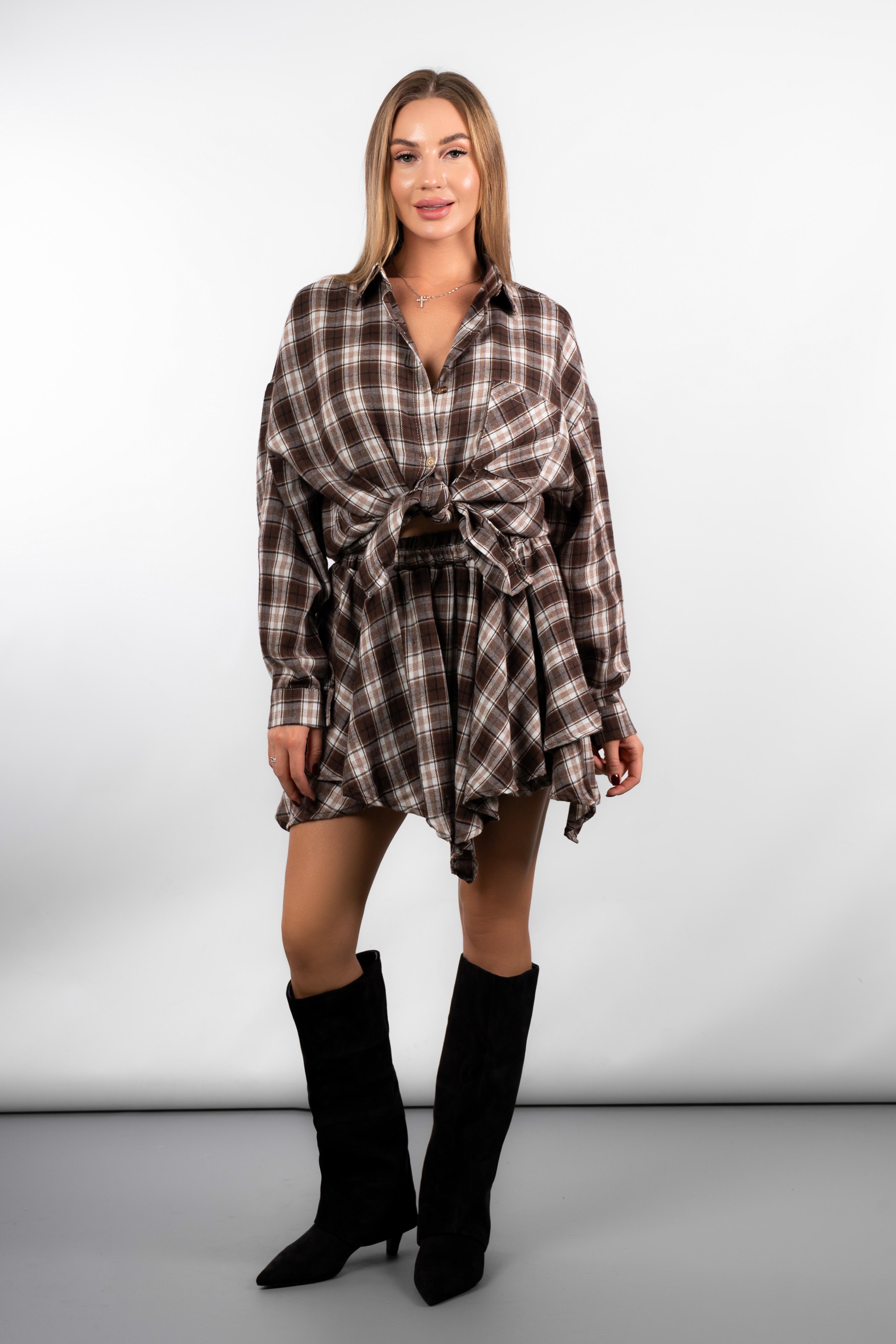 Женский прогулочный костюм Fashion 6661 346699 One size Коричневый