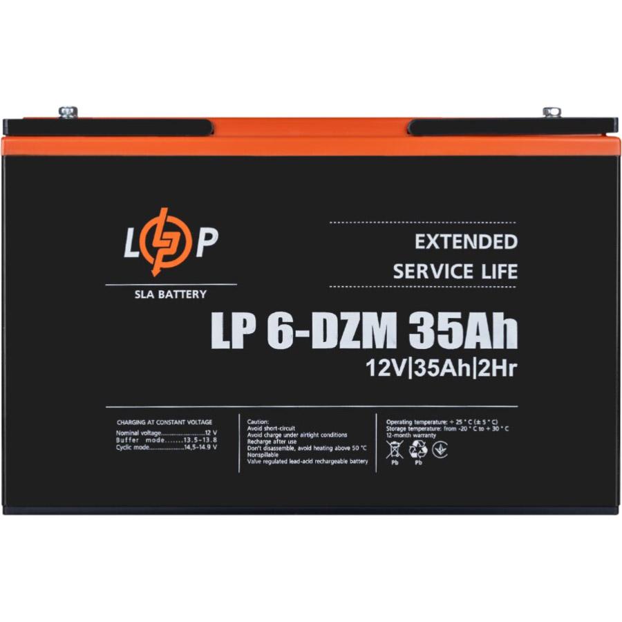 Аккумулятор для ИБП LogicPower LP 6-DZM 12V/35 Ah (9335) - фото 4