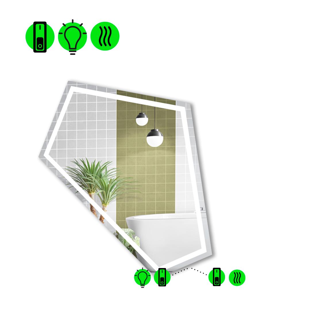Зеркало с LED подсветкой Modulo 1 120x100 см (8737756)