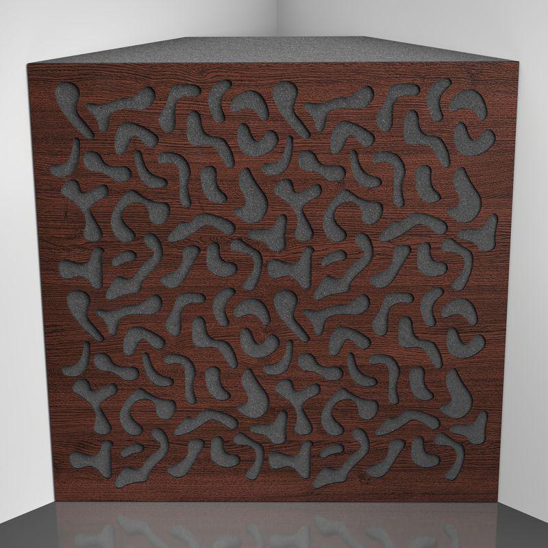 Бас ловушка Ecosound Boomerang Wenge 50х50 см 150 мм Коричневый (1436)