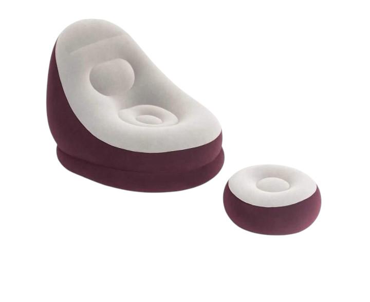 Надувне крісло з пуфом Bestway 75053 122х94х81 см (26919112) - фото 1 Надувне крісло з пуфом Bestway 75053 122х94х81 см (26919112) - фото 1