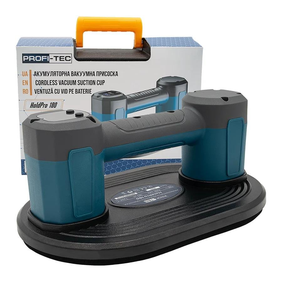 Присоска аккумуляторная PROFI-TEC HoldPro 180 вакуумная для плитки Синий (GR-06533)