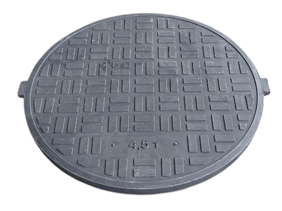 Крышка канализационного люка Войс п/п ЕВРО А15П до 4,5 т Черный (voys34)