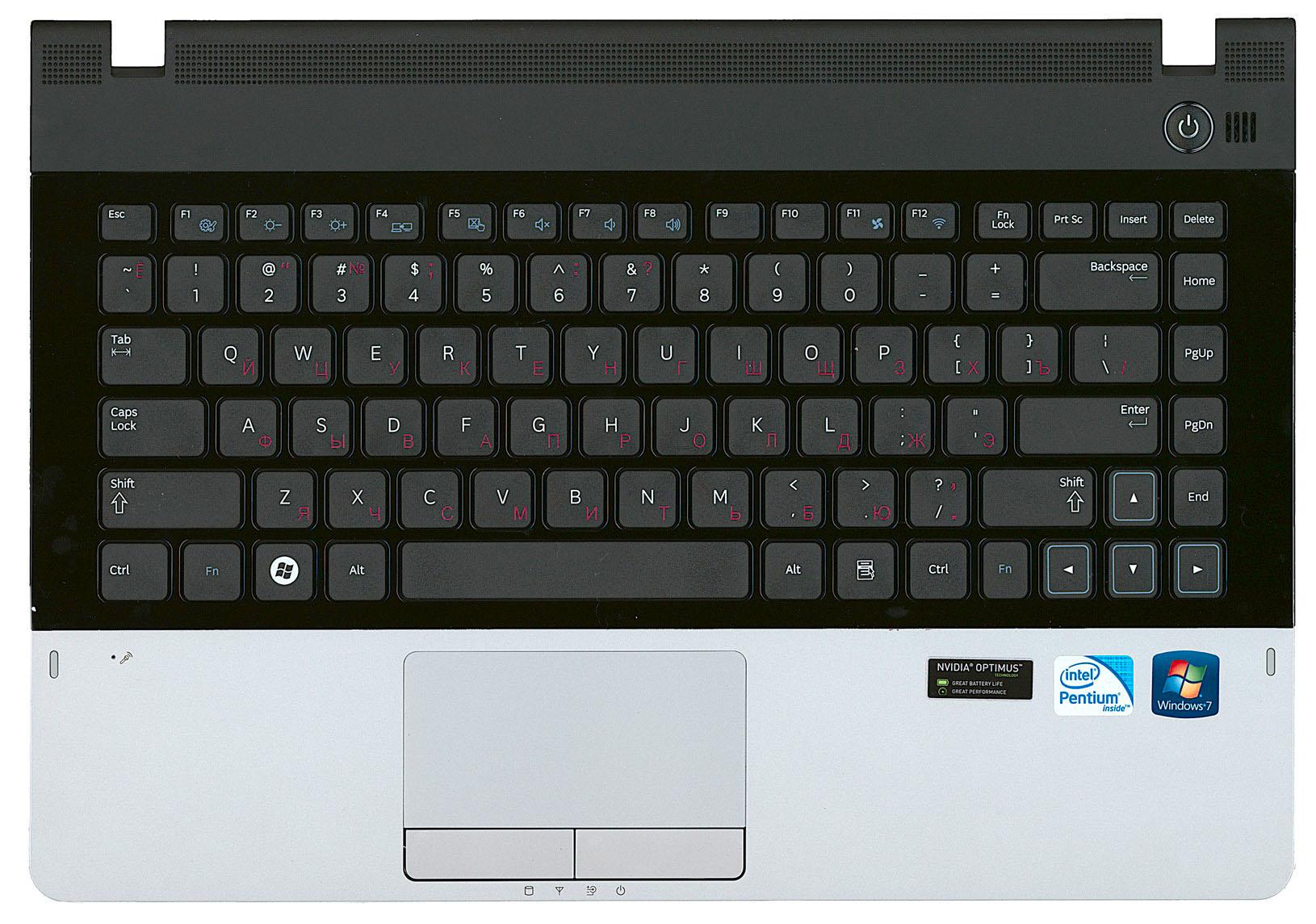 Клавиатура для ноутбука Samsung 300E4A Black TopCase Black